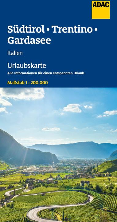 Produktbild Urlaubskarte Südtirol, Trentino, Gardasee 1:200.000