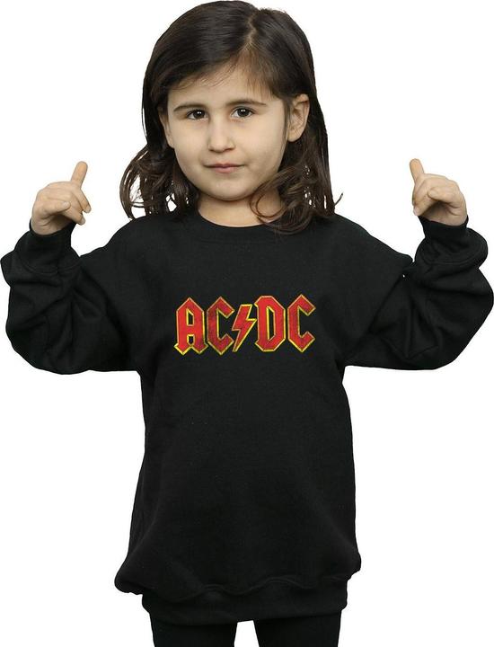Immagine prodotto AC/DC Distressed Red Logo Felpa Ragazze (152, 158)
