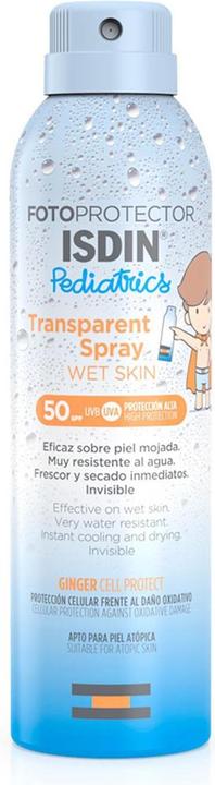 Immagine prodotto Isdin Fotoprotector Spray Trasparente Pelle Bagnata Spf50 250ml (Spray solare, SPF 50, 250 ml)