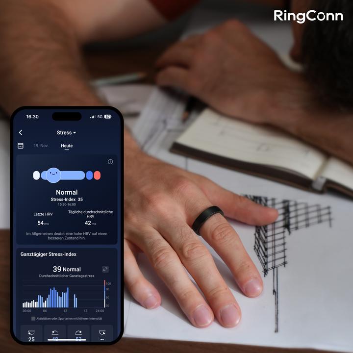Productafbeelding RingConn Smart Ring (Gen2) (10, Black)