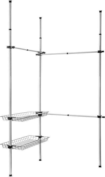 tectake Telescopic wardrobe system