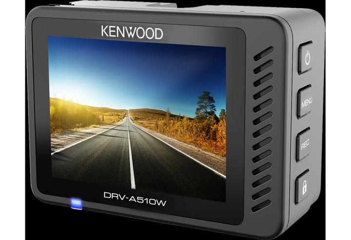 Actual product image Kenwood DRV-A510W 2K WQHD DashCam 12/24V/GPS/WiFi/App (GPS receiver, Built-in display, Wi-Fi, Built-in microphone, Accelerometer, 2K)