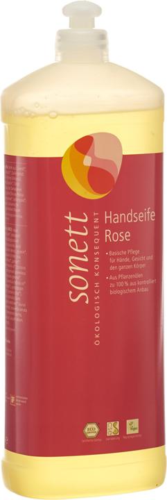 Actual product image Sonett Hand Soap Rose Refill Bottle (Liquid soap, 1000 ml)