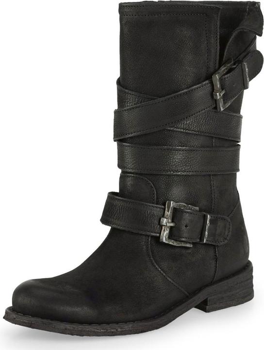 Actual product image Felmini GREDO 8562 biker boots with two decorative buckles. A fusion of robust style and urban style. (39)