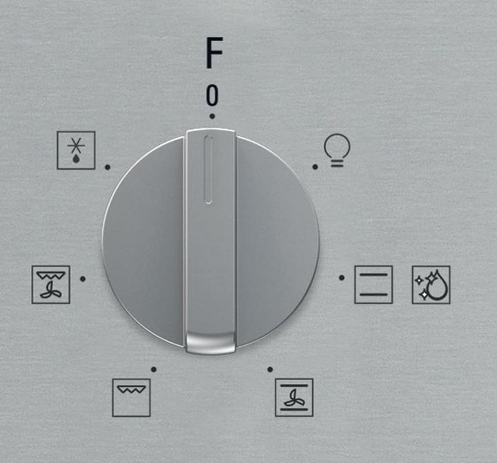 Actual product image Hotpoint FA2 530 H IX HA 66 L A Black, Stainless steel