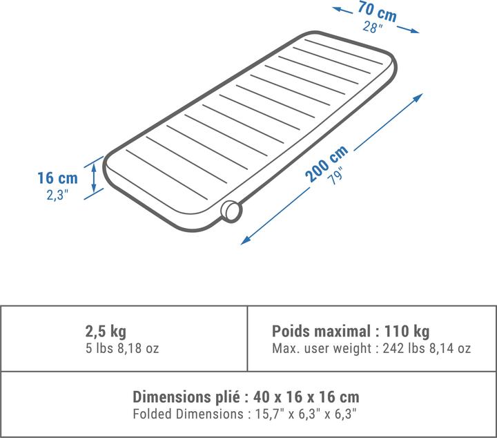 Produktbild Quechua Air Seconds Comfort