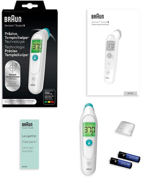 Actual product image Braun TempleSwipe BST200 (Forehead)