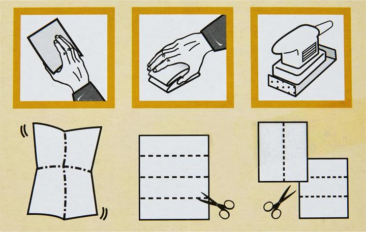 Actual product image 3M Sanding paper set (180, 240, 320)