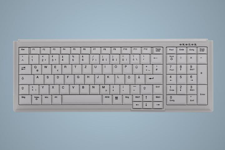 Produktbild Active Key Industry 4.0 Compact Notebook Style Keyboard with NumPad USB Light Grey (DE, Kabelgebunden)