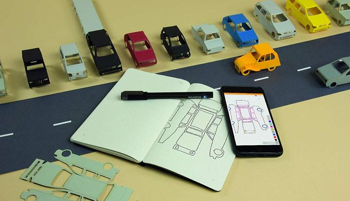 Actual product image Moleskine Smart Writing Set Ellipse + Case (A5, Lined, Hardcover)
