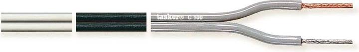 Tasker Flat Audio Cable, weiss, geschirmt, 100m, PVC (100 m)