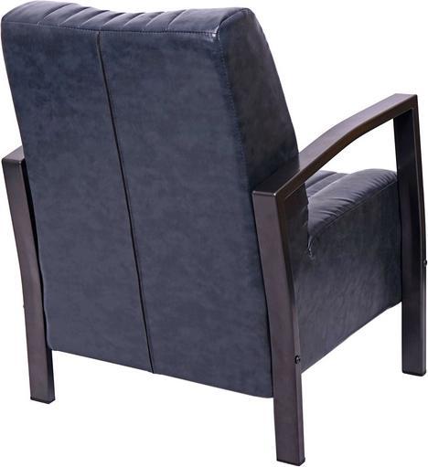 Produktbild Swisshandel24 Sessel, Loungesessel Polstersessel Relaxsessel, Metall Industriedesign - vintage grau