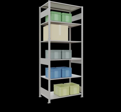 Image du produit Schulte Lagertechnik Système d'emboîtement pour rayonnage de base MULTIplus85 avec traverse de longueur
