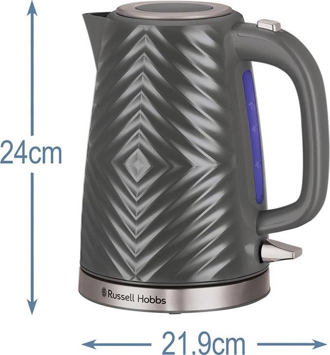 Actual product image Russell Hobbs 26382-70 Groove Kettle grey (1.70 l)