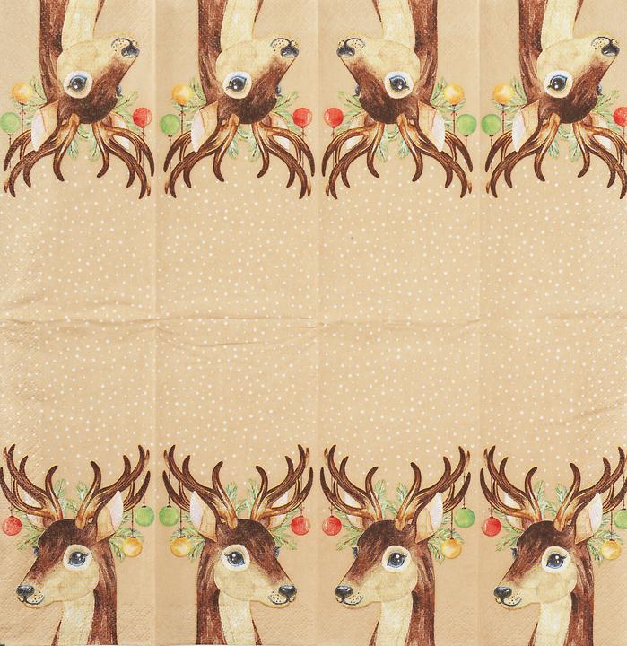 Image du produit Paper + Design Mouchoirs en papier Cerf Baubles