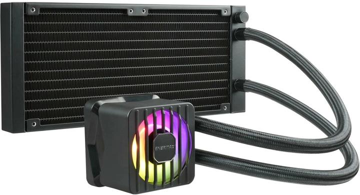 Actual product image Enermax LIQMAXFLO SR 240mm CPU AIO liquid cooler - Xtreme dual chamber PWM pump
