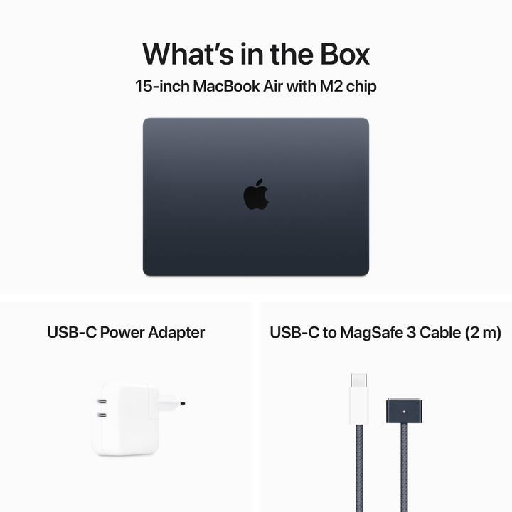 Actual product image Apple MacBook Air – 2023 (15", M2, 16 GB, 256 GB, CH)