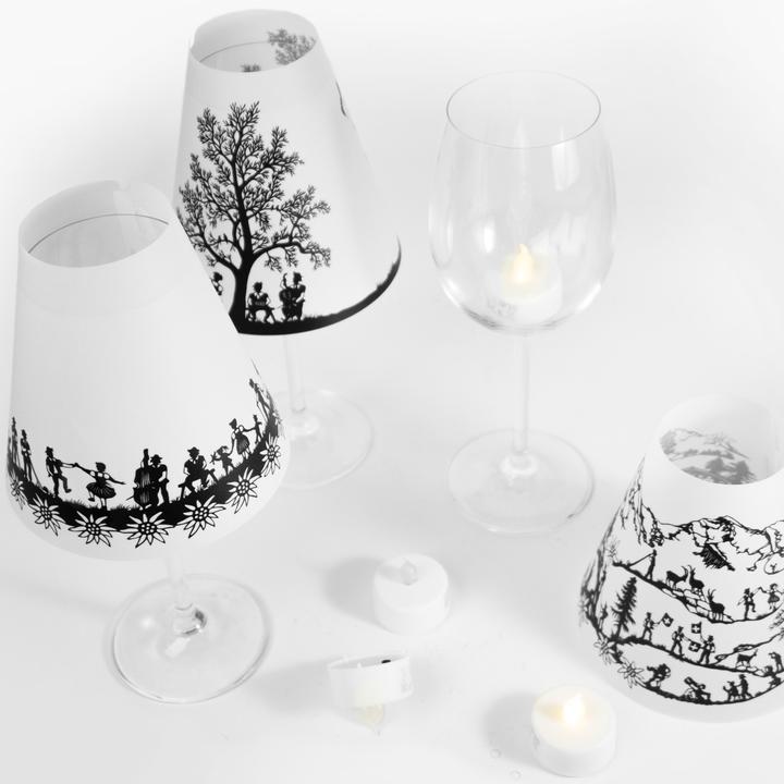 Immagine prodotto Not the girl who misses much Luce in vetro per vino (3 x, 12 x 12 cm)