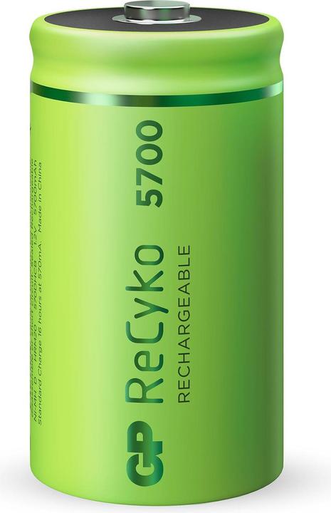 Image du produit GP Batteries ReCyko (2 pcs, D, 5700 mAh)