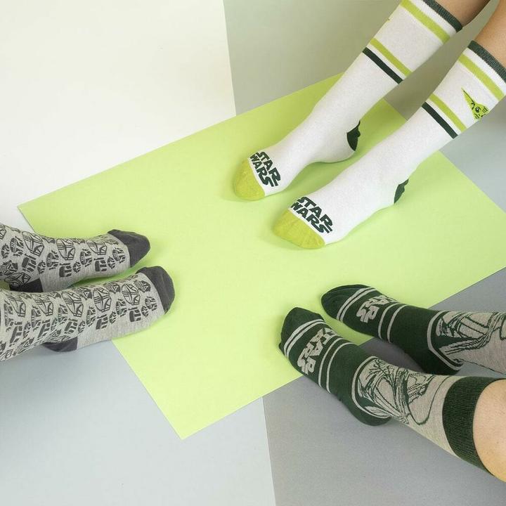 Produktbild NoName STAR WARS - The Mandalorian - Pack de 3 paires de chaussettes (P36-41) (3er Pack, 36 - 41)
