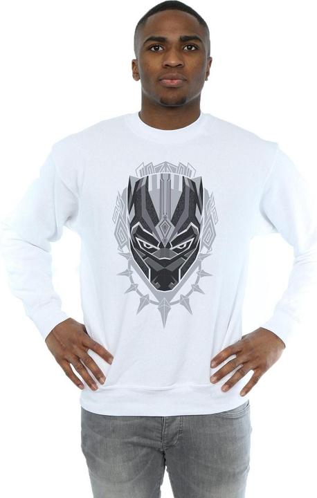 Actual product image Mens Black Panther Head Cotton Sweatshirt (M)