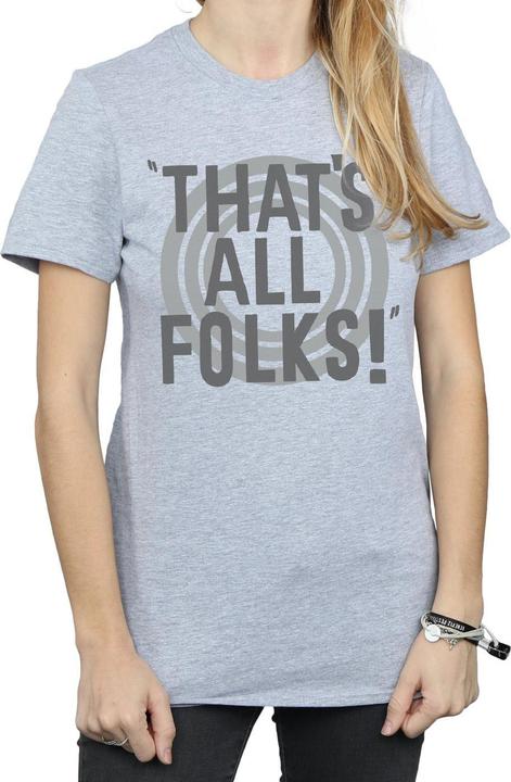 Produktbild Looney Tunes That's All Folks Text TShirt (XL)