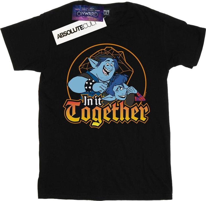 Actual product image Disney Womens/Ladies Onward In It Together Cotton Boyfriend T-Shirt (5XL)