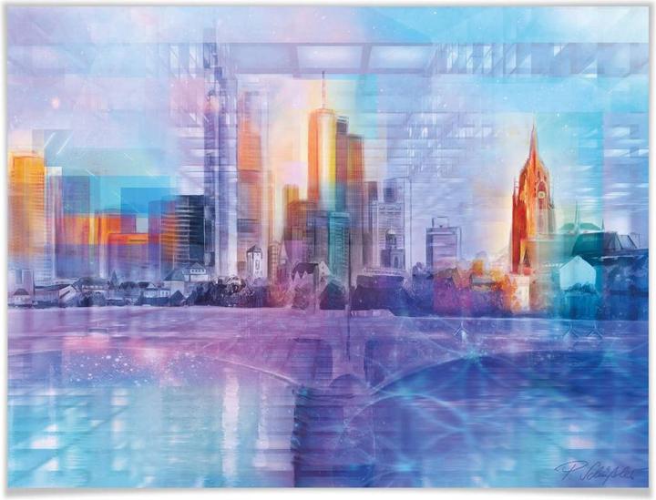 Produktbild Trenddeko Frankfurt am Main farbig (100 x 80 cm)