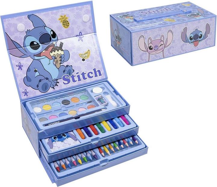 Image du produit Dick Smith Mallette de coloriage Lilo & Stitch avec tiroir - Disney