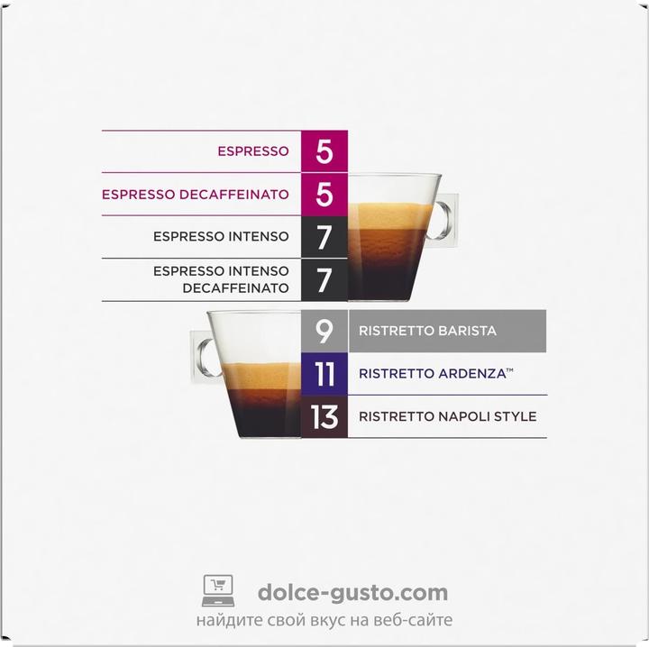 Actual product image Nescafé Dolce Gusto Coffee Capsules Dolce Gusto Ristretto Barista 30 Capsules (30 x Port.)
