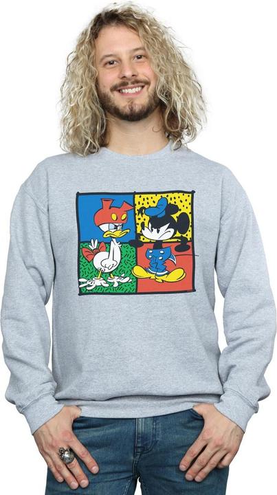 Actual product image Disney Mens Mickey Mouse Donald Clothes Swap Sweatshirt (L)