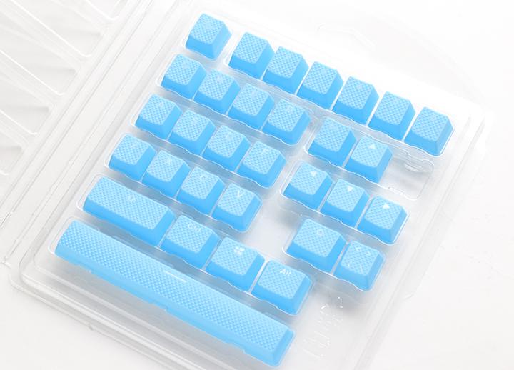 Produktbild Ducky Rubber Keycap Set, 31 Tasten, Double-Shot, gummiert, für Backlight