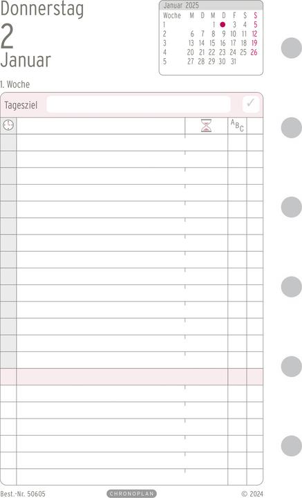 Actual product image Chronoplan Daily schedule (German)
