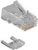 Produktbild RJ45 (8P/8C) CAT6 modulaire connector for round cable with solid or stranded conductors. Suitable fo