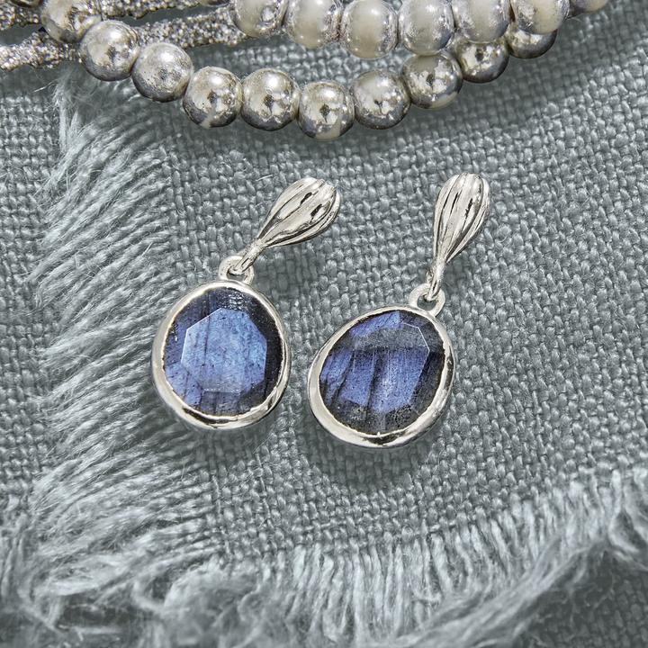 Produktbild Loberon Ohrringe Chantoux blau/silber (925er Sterlingsilber, Labradorit)