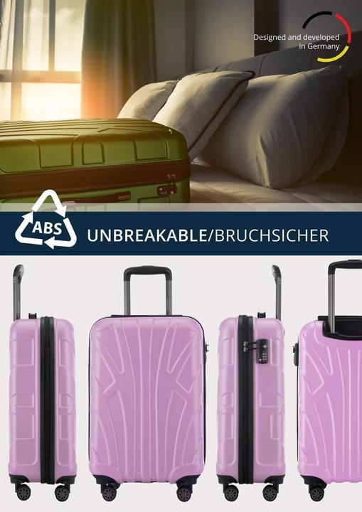 Immagine prodotto Suitline Handgepäck Hartschalen-Koffer (34 l, Bagaglio a mano (fino a 50 litri))