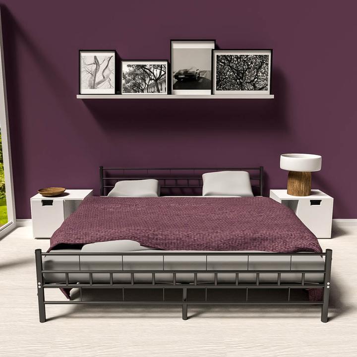 Produktbild tectake Metallbett (200 x 180 cm)