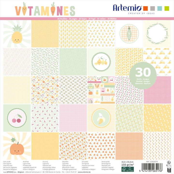 Actual product image Artemio Scrapbook-Block "Vitamine" (150 g/m²)