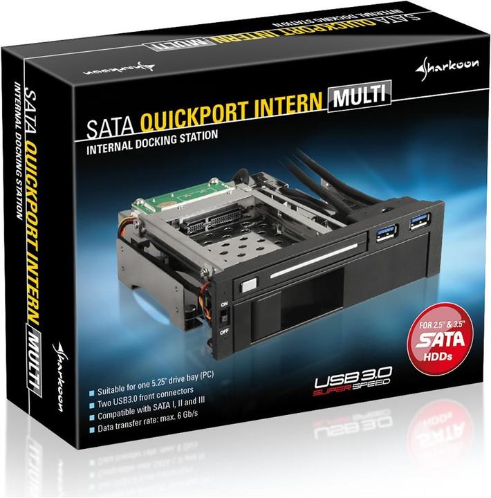 Actual product image Sharkoon SATA QuickPort Internal Multi, 2.5/3.5" SATA