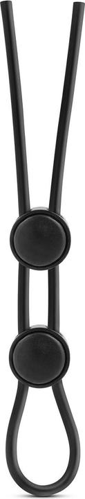 Blush Stay Hard Double Loop Cock Ring Black (10.50 cm)