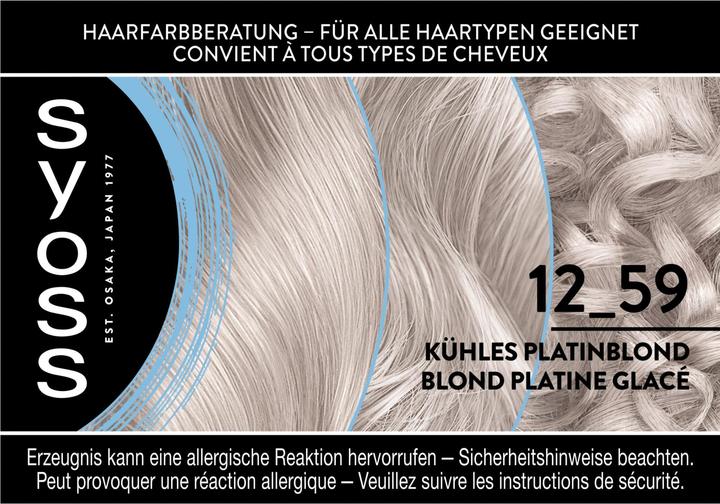 Immagine prodotto Syoss Coloration 12 59 Kühles Platinblond (12 59 Biondo platino freddo)