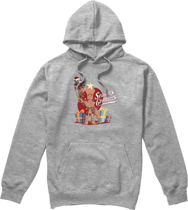 Actual product image Guardians of the Galaxy Mens Seasons Grootings Hoodie (S)