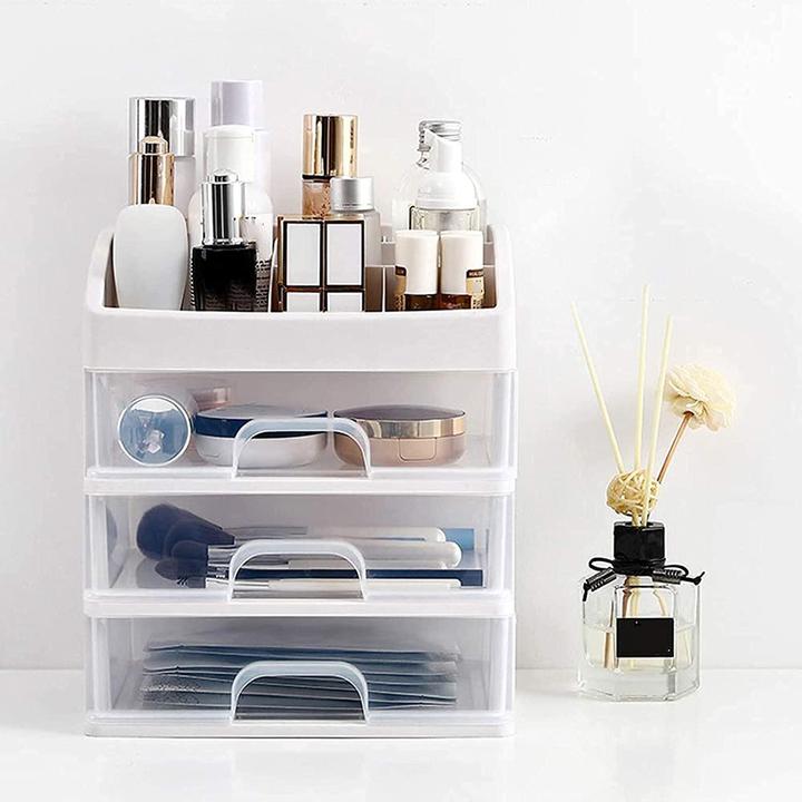 Produktbild JTI Make-up-Aufbewahrung, 3 Schubladen - Weiss