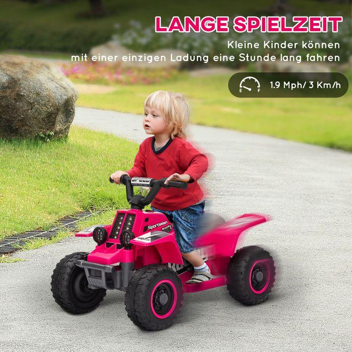 Produktbild Swisshandel24 Kinder Elektro-Quad Elektro Kinderquad mit Vorwärts-und Rückwärtsfunktion Rosa