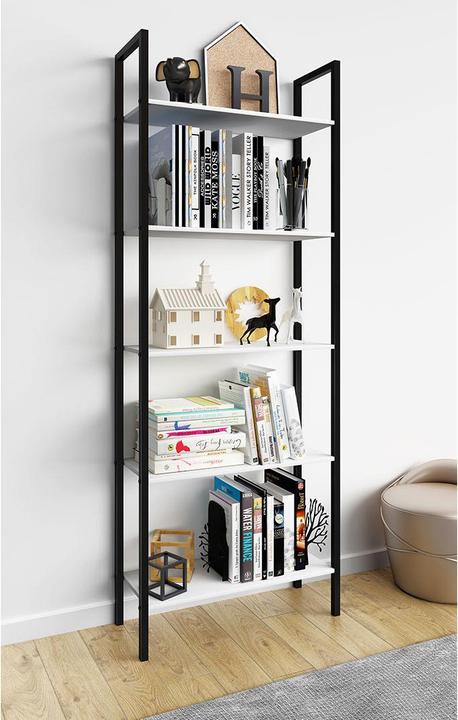 Immagine prodotto VCM Scaffale in metallo per libri Flakos 5-fold (62 x 24 x 165 cm)