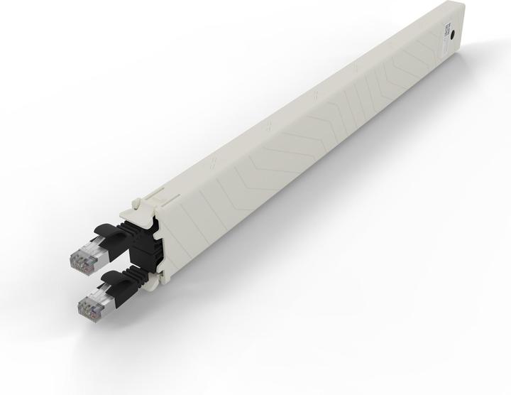 Produktbild PATCHBOX one / 8RU / Cat 6A, STP, 0.8 m, Violett (U/FTP, CAT6a, 0.80 m)