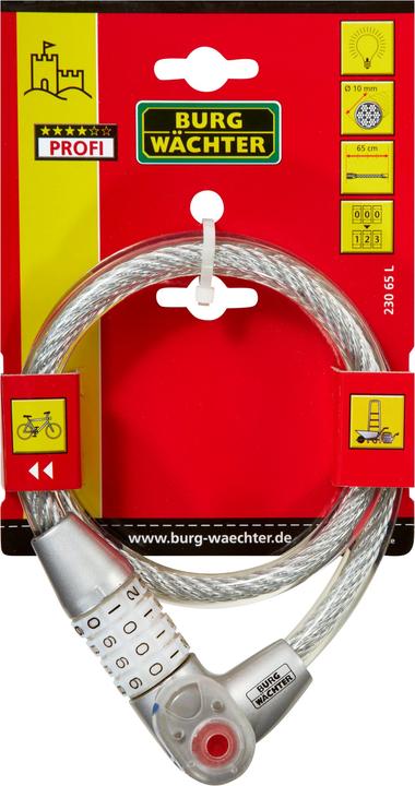 Actual product image Burg Wächter Rope lock with light (65 cm)