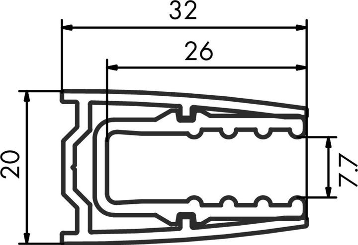 Produktbild Vitris Wandanschluss-Klemmprofile Aquant 40