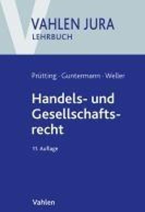 Etichetta energetica Handels- und Gesellschaftsrecht (Tedesco, Marc-Philippe Weller, Jens Prütting, Günter H. Roth, 2024)