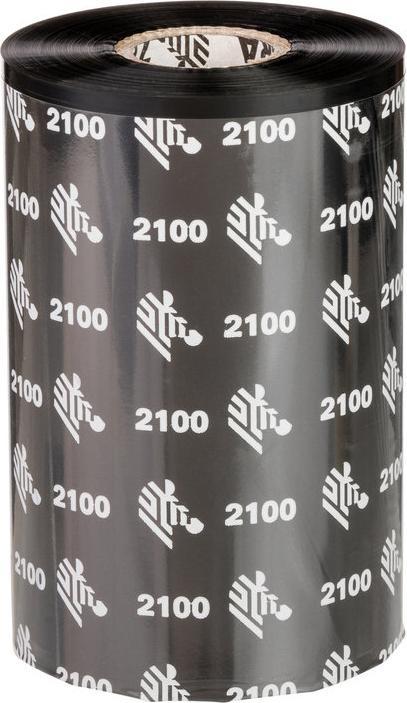 Actual product image Zebra RIBBON 2100 WAX 220MM (22 cm, Black)